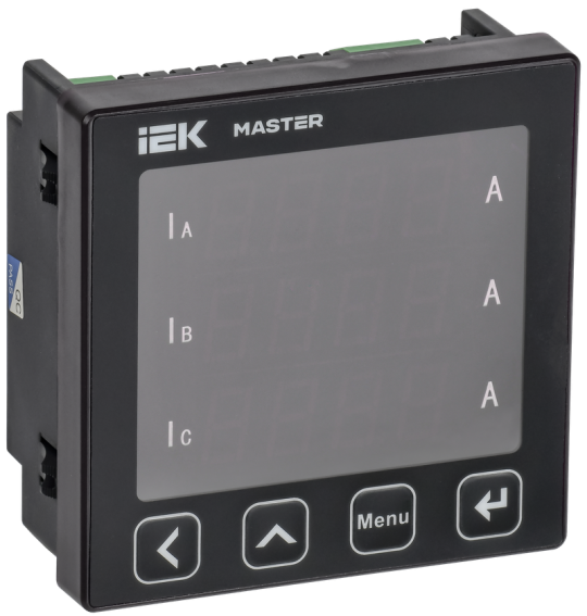 Амперметр цифр. щит. 3-ф. RS-485 96х96 LED MASTER IEK