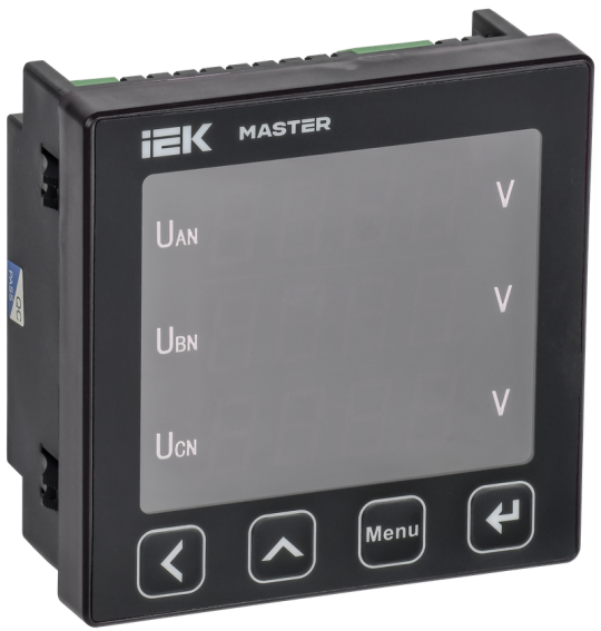 Вольтметр цифр. щит. 3-ф. RS-485 96х96 LED MASTER IEK