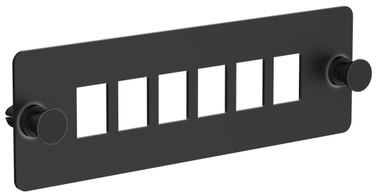 ITK Планка для 6-ти адаптеров опт. SC или LC-Duplex черная