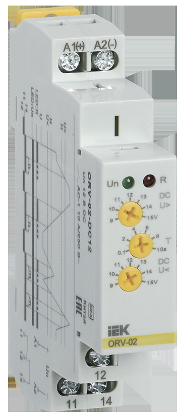 Реле напряжения ORV 1ф. 12В DC IEK