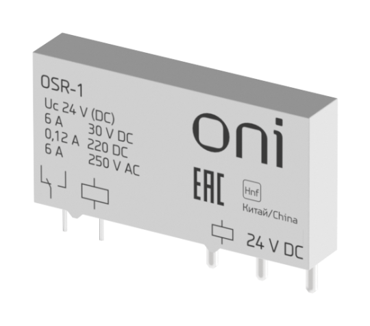 Реле ультратонкое OSR 1C 24В DC ONI