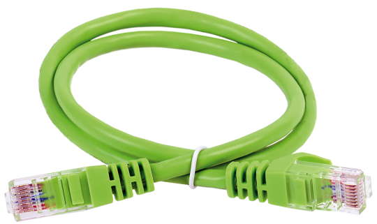 ITK Коммутационный шнур кат. 6А UTP LSZH 0,5м зеленый