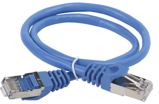 ITK Коммутационный шнур кат. 5Е FTP LSZH 0,5м синий