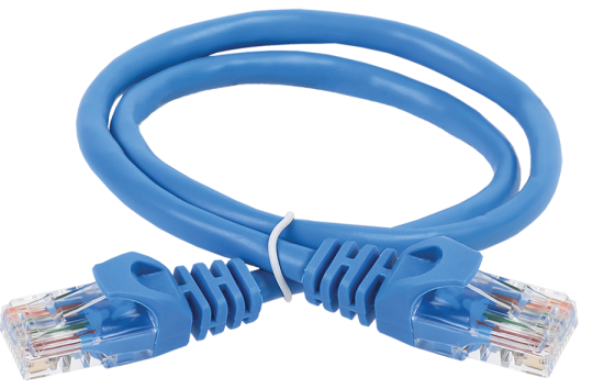 ITK Коммутационный шнур кат. 5Е UTP PVC 15м синий