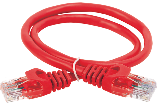 ITK Коммутационный шнур кат. 6 UTP PVC 0,5м красный