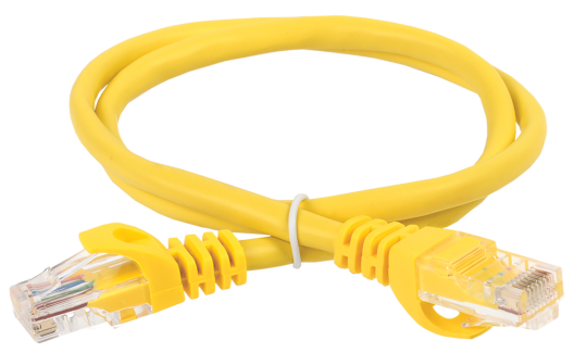 ITK Коммутационный шнур кат. 5Е UTP PVC 10м желтый