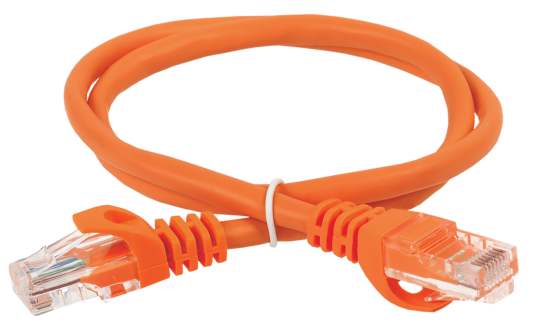 ITK Коммутационный шнур кат. 5Е UTP PVC 10м оранжевый