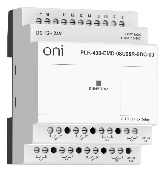 ПЛК 430 Модуль IO 4 DI 4 UI 8 RO 24В DC ONI