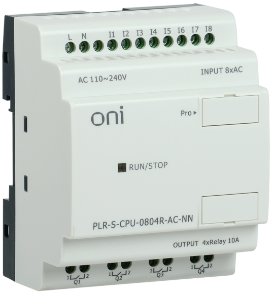 Логическое реле PLR-S. CPU0804(R) 220В AC без экрана ONI