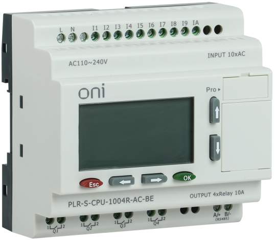 Логическое реле PLR-S. CPU1004(R) 220В AC с экраном ONI