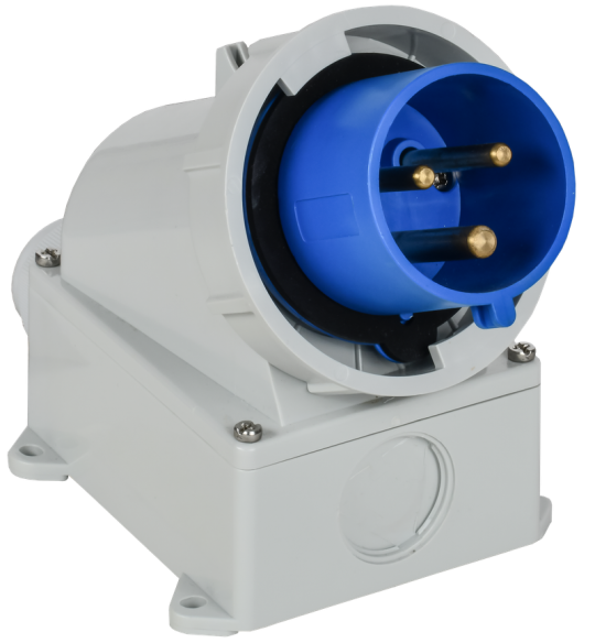 Вилка стц. ССИ-5232 32А-6ч 220В 2P+PE IP67 IEK