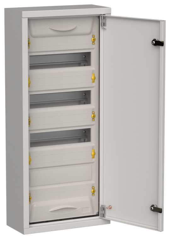 TITAN 5 Корпус мет. ЩРн-48 (1х48) 710х310х140 IP31 сер IEK