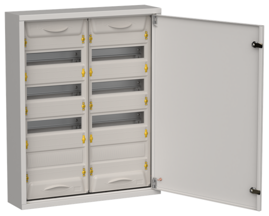 TITAN 5 Корпус мет. ЩРн-96 (2х48) 710х570х140 IP31 сер IEK