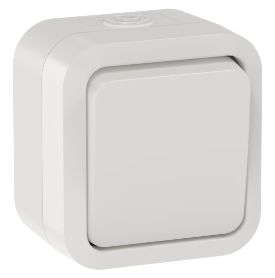 TORS Переключатель однокл. 10А IP55 TS301 белый IEK
