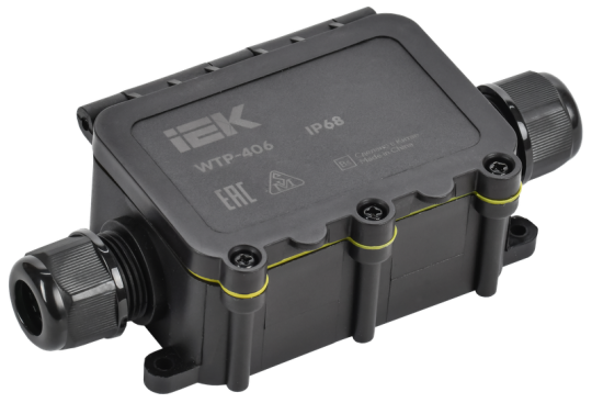 Коробка распред. герметичная WTP-406 2 ввода IP68 IEK