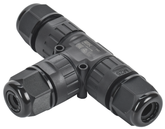Коннектор кабельный герметичный WTP-306 3 PIN IP68 IEK