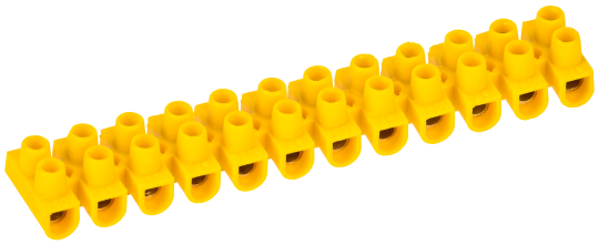 Зажим винтовой ЗВИ-3 н/г 1,0-2,5мм2 (2шт/блистер) желтые IEK