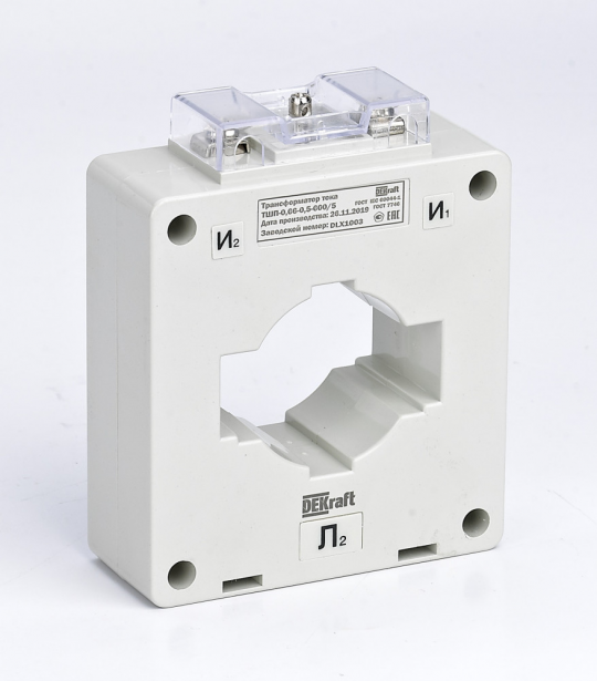 Трансформатор тока ТШП-0,66 0,5S 600/5 10ВА, диаметр 60мм