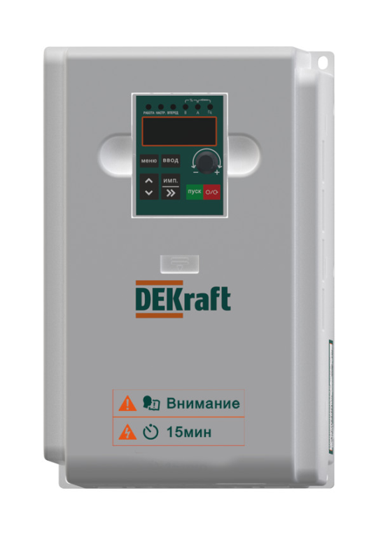 Преобразователь частоты DEKV060-5.5кВт 3 фазы 380В с торм. модулем