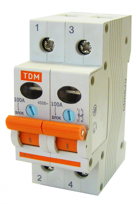 Выключатель нагрузки (мини-рубильник) ВН-32 2P 40A TDM