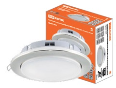 Светильник встраиваемый СВ 01-07 GX70-H5, 220 В, 50 Гц, без рефл., никель, TDM
