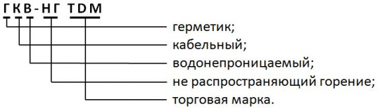 Герметик кабельный водонепроницаемый не распространяющий горение ГКВ-НГ TDM