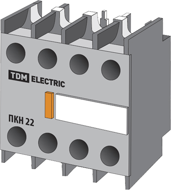 Приставка контактная ПКН-22 (доп. контакты 2з+2р) TDM