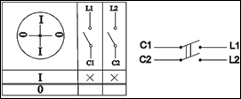 Пакетный выключатель ПВ2-16 2П 16А 220В IP56 TDM