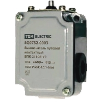 Выключатель путевой контактный ВПК-2110Б-У2, 10 А, 690 В, IP67 TDM