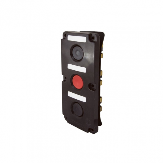 Пост кнопочный ПКЕ 112-3 У3, красная и две черные кнопки, IP40 TDM 