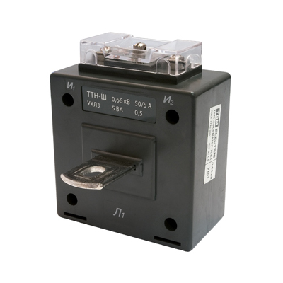Трансформатор тока измерительный с шиной ТТН-Ш 150/5- 5VA/0,5-Р TDM