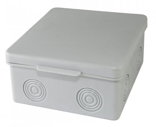 Распаячная коробка ОП 80х80х50мм, крышка, IP54, 7вх., без гермовводов, инд. штрихкод TDM