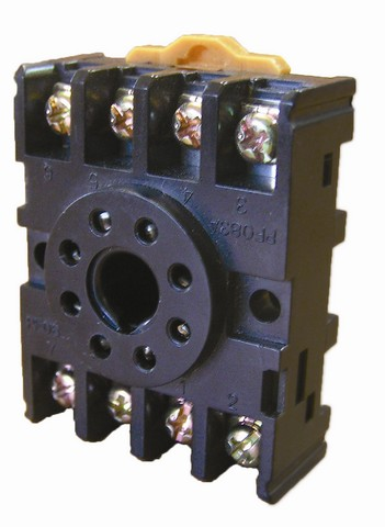 Разъем Р8Ц - цокольный 8-pin на DIN-рейку/плоскость TDM